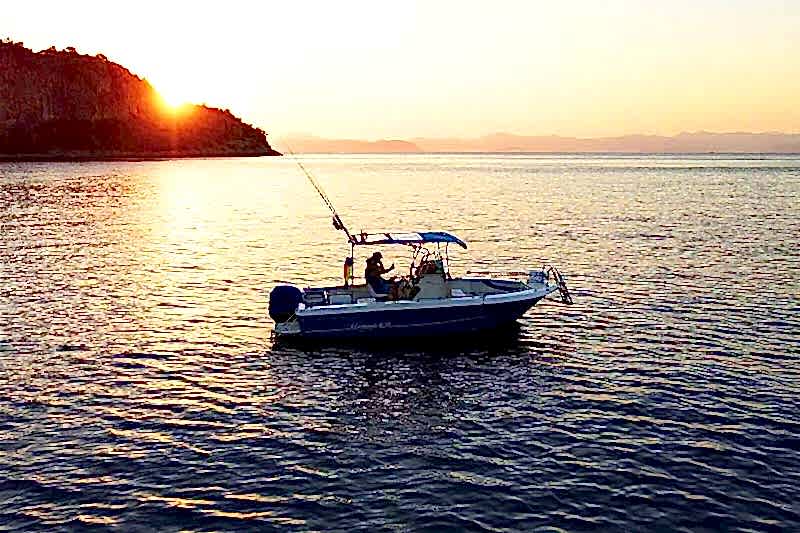 Fethiye Fishing Charter Sunset
