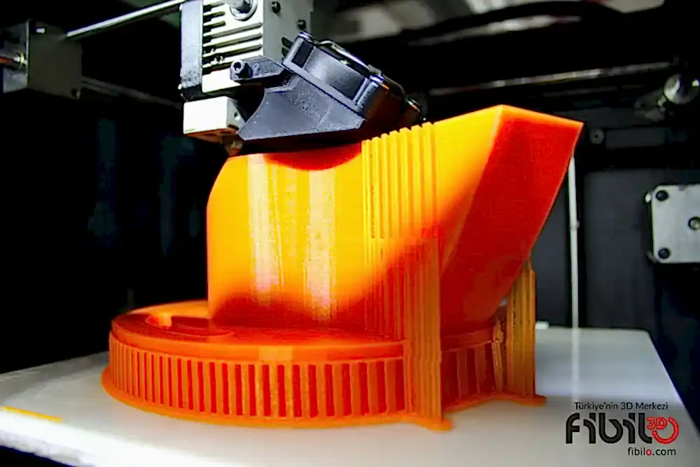 3d yazıcı turuncu